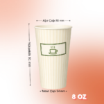 8 OZ Double / Single Wall Hot Cup